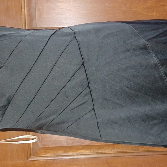 Karen Millen Black Satin, one shoulder Maxi Mermaid Gown - 10, Prom, Wedding - Picture 3 of 12